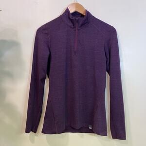 Purple REÍ 3/4 Zip Sweater Pullover Outdoor Jacket Work Out Wear Small Stretchy